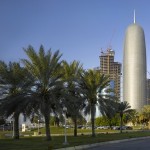 برج دوحه ، دوحه، قطر (2002 – 2012) . معمار : آتلیه ی ژان نوول . تصویر © CSCEC